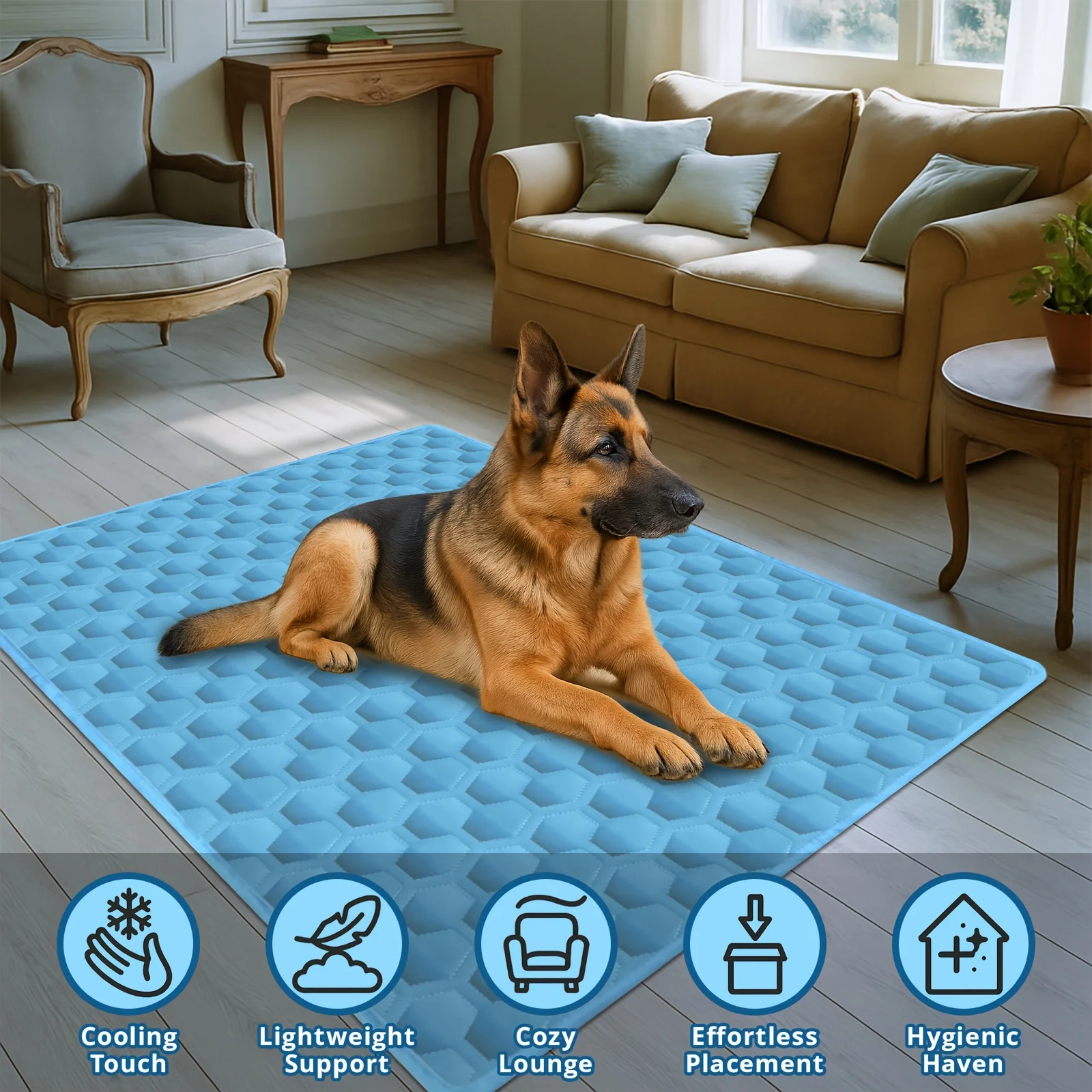 Summer Dog Cooling Mat For Pets Cold Bed For Large And Small Dogs_voghion.com