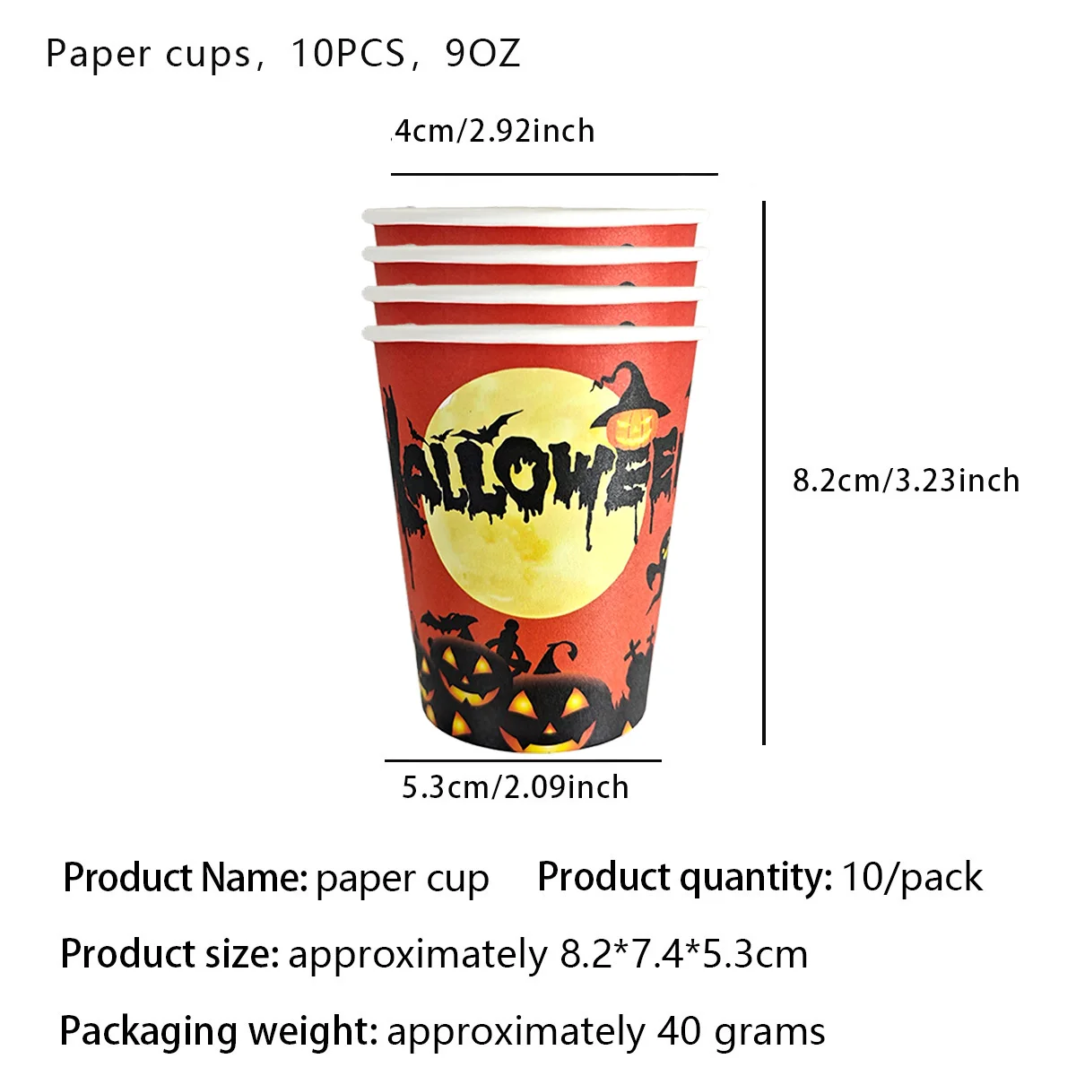 Halloween Theme Disposable Tableware Paper Plates Cups Napkins Pumpkin Castle Ghost Halloween Party Decor Dinner Table Supplies