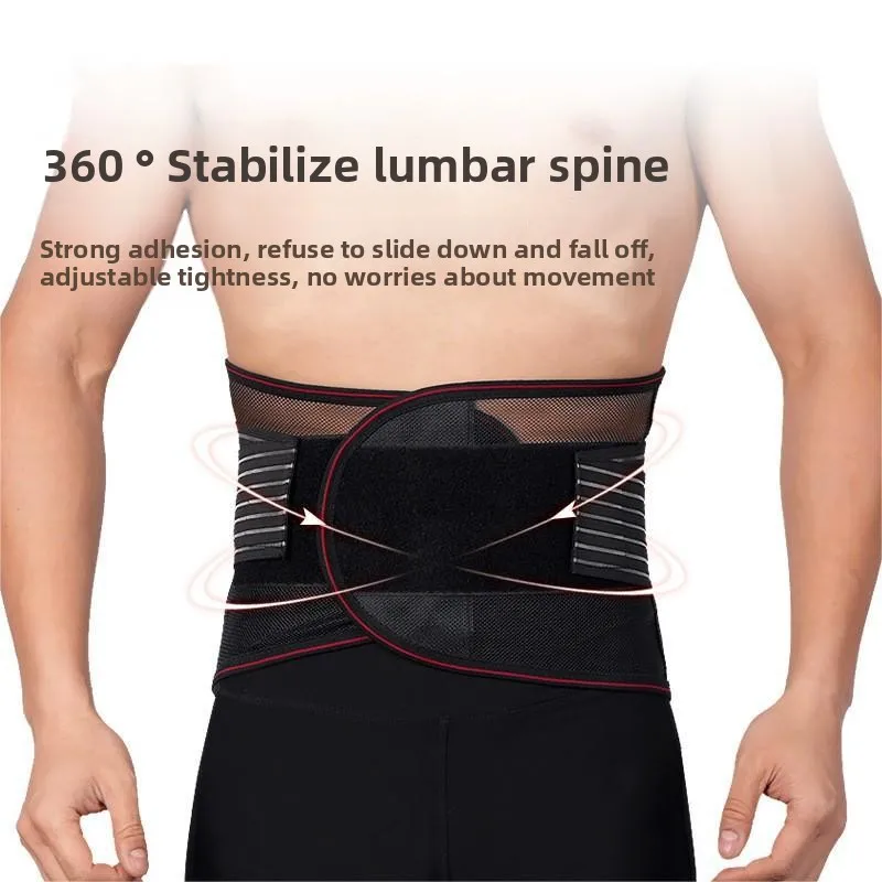 Back Braces for Lower Back Pain Relief with 5 Stays Breathable Back Support Belt for Men/Women Anti-skid Lumbar Support Belt