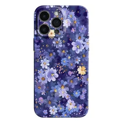 Blue Flower Hard Cover Phone Case - Stylish and Durable Protection - Honor 30S (JSS046)