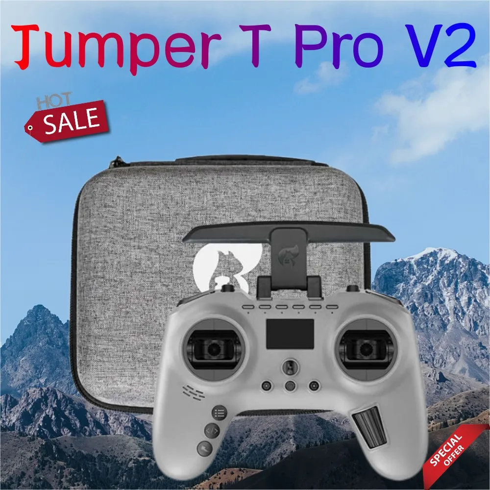 Jumper T Pro V2 Internal ELRS 2.4G 1000mW ExpressLRS Module Remote  Controller Hall Sensor Gimbals OpenTX Mode2