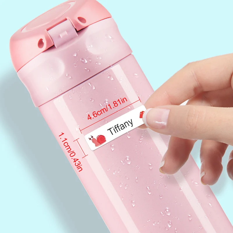 Name Tag Waterproof Stickers Decals Personalized Name Label for Children School Stationery case Bottle cup rule Sticker name stickers name tag stickers
