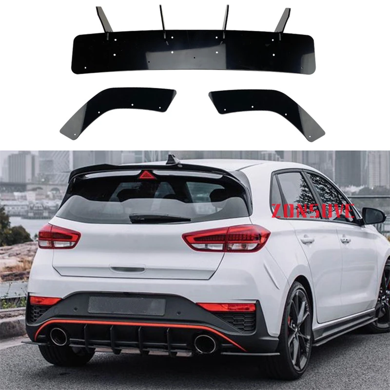 

For Hyundai I30N I30 Hatchback 2020-2022 Rear Bumper Diffuser Spoiler Lip Protector Splitter Body Kit Accessories