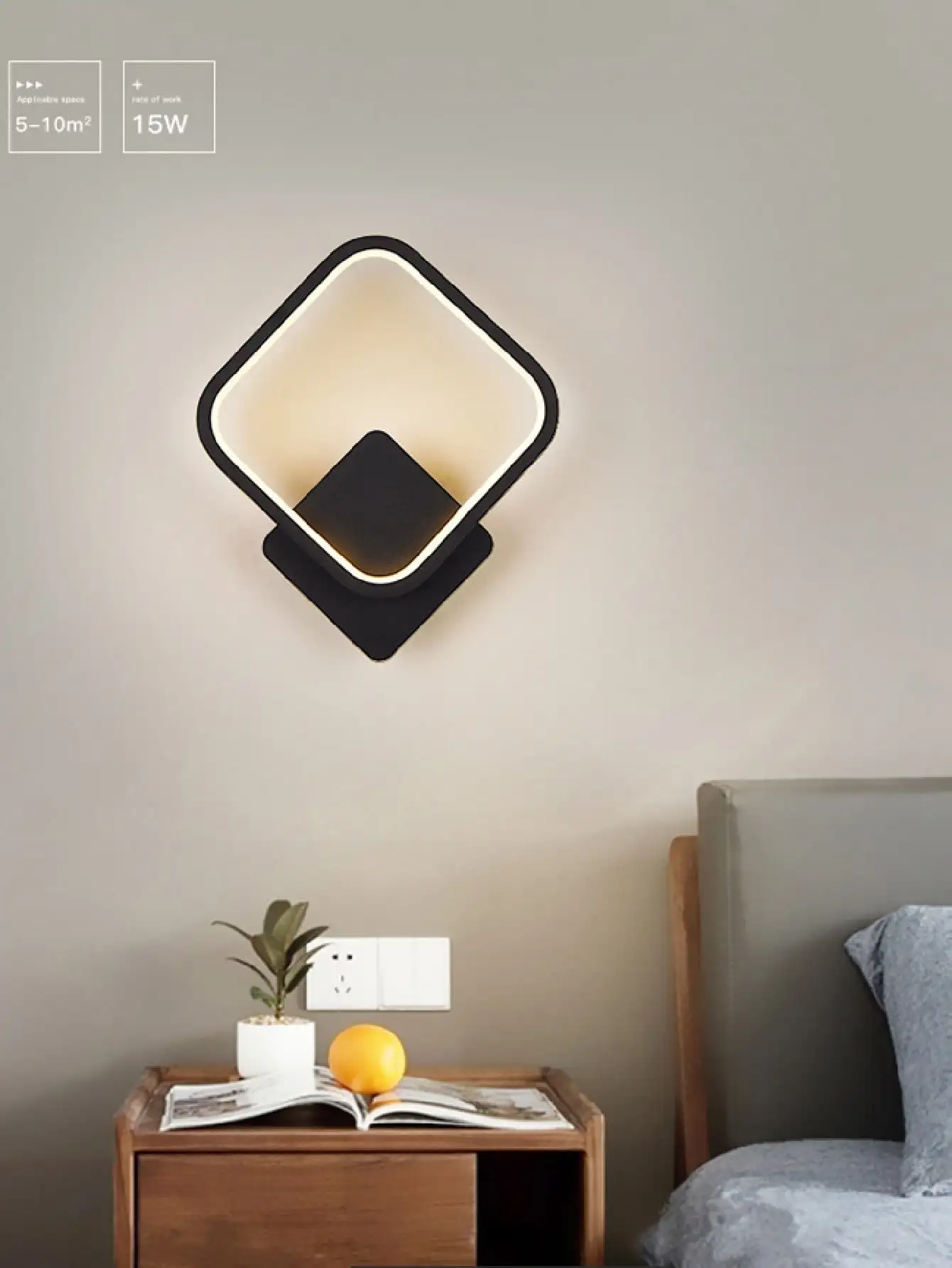 220V12WLED Minimalist Wall Light Indoor Wall Light, Geometric Wall