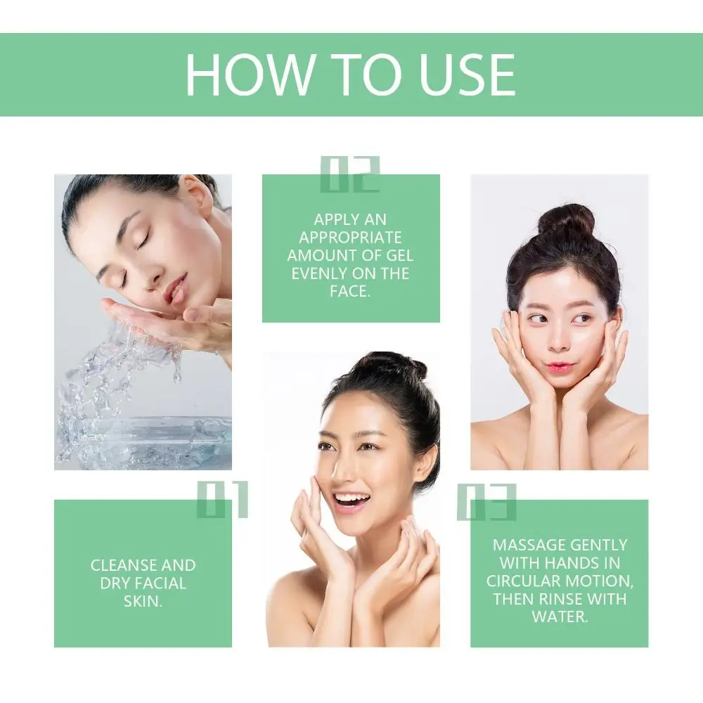 New Gentle Exfoliating Gel Brightens Skin Shrink Pores Skin Gel Removing Dead Moisturizing Facial Scrub for Men and Women