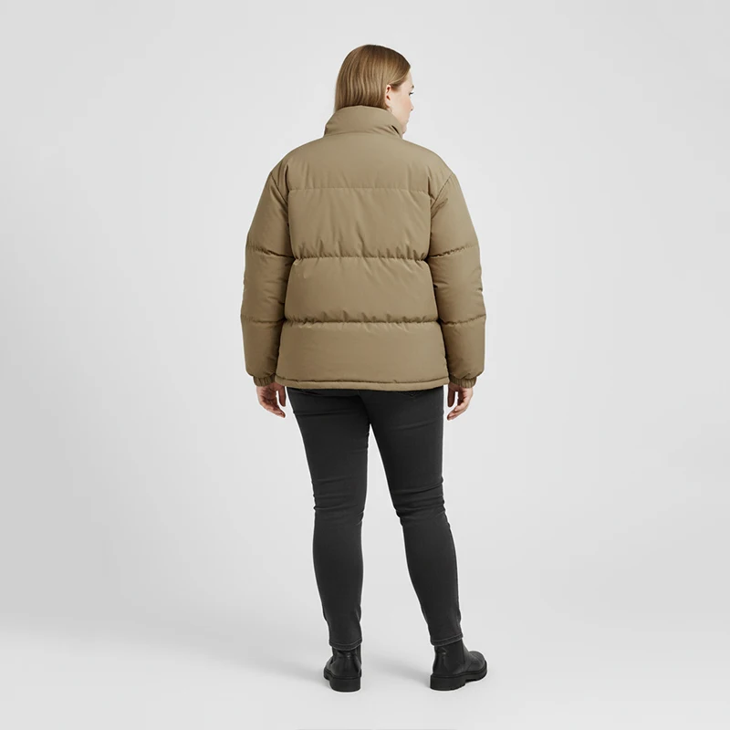 النساء السترات الشتوية حجم كبير فضفاضة تناسب الأسو...