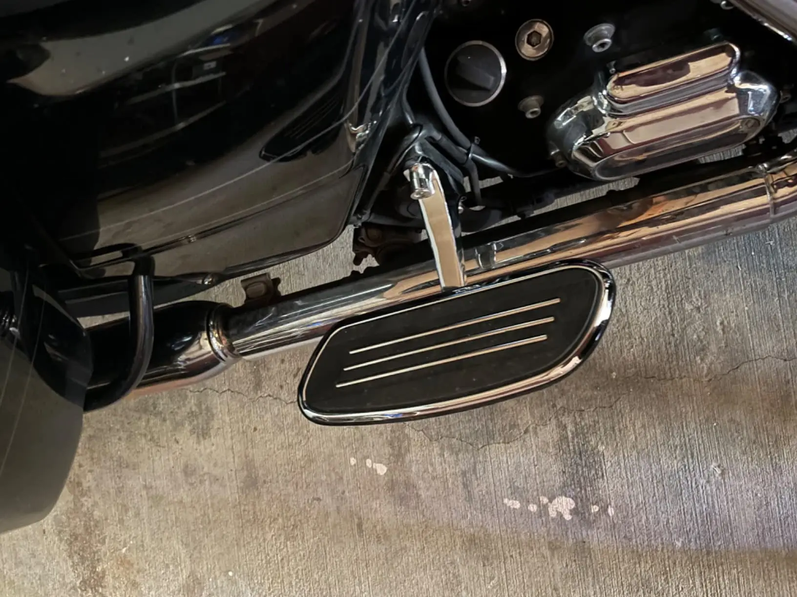 Motorrad Pegstream liner Passagier Dielen brett Trittbrett für Harley Touring Street Glide Road King Road Glide Cvo 2015-2017 1993 – Detail 3