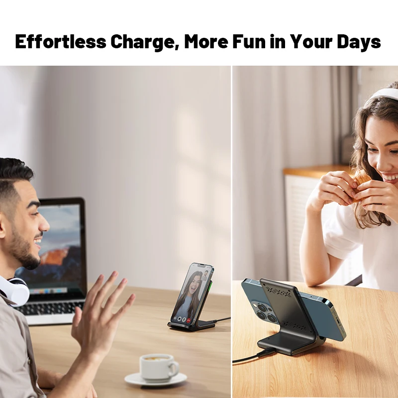 Effortless and Fast charging with INIU 15W Wireless Phone Charger Holder 