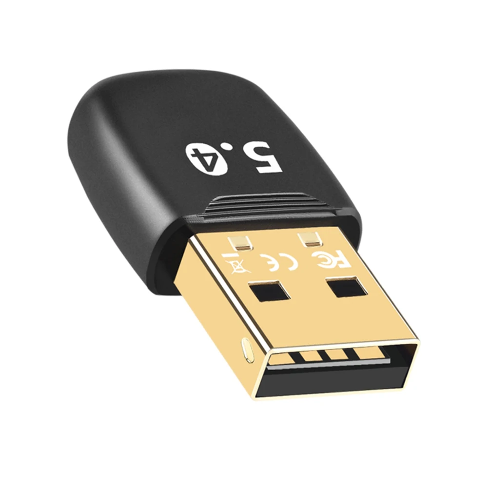 USB 블루투스 호환 5.4 어댑터, 오디오 송신기, 리시버 드라이버 프리, PC 노트북 무선 스피커용