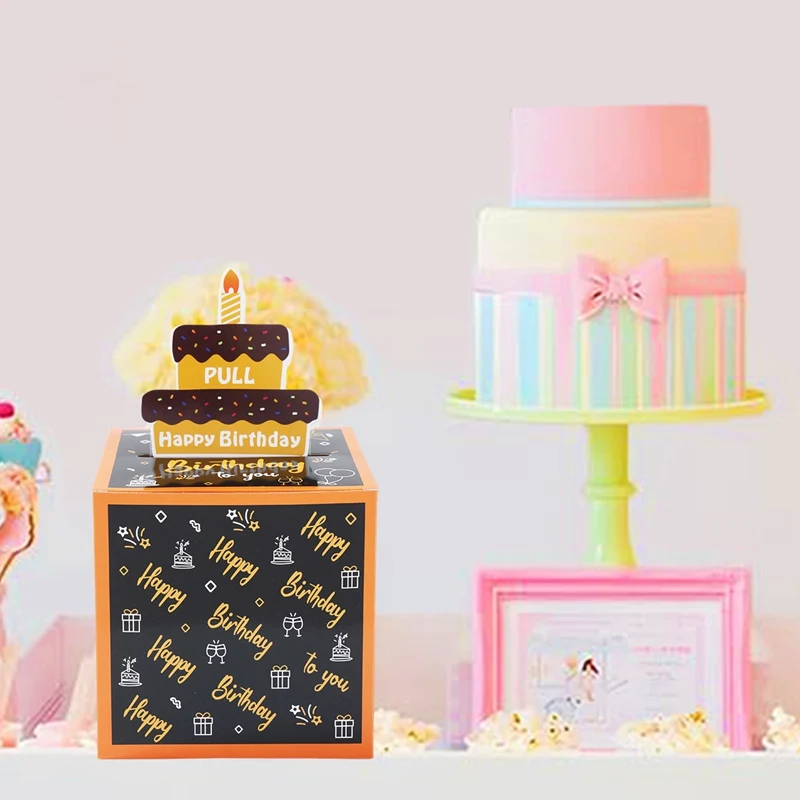 Birthday Money Gift Boxes with Pull-Out Happy Birthday Card, Fun Cash Surprise Packagin... - SKU MGB01127 - UGI Packaging