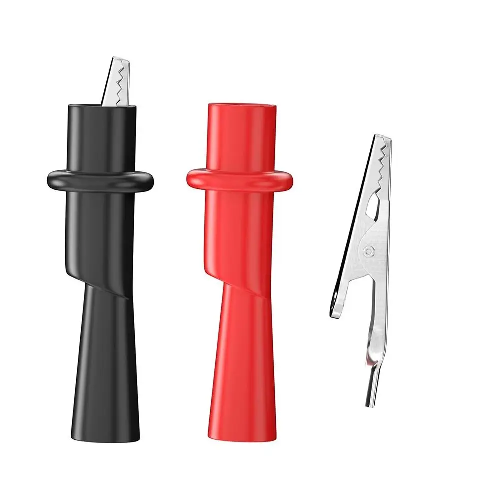 Alligator Clips Electric Test Clamp Test Probes Test Clip Test Leads Electrical Clamp 1Pair Alligator Crocodile Test Clip Clamp For Multimeter Tester Probe Crocodile Electrical Clamp For Testing Probe Meter