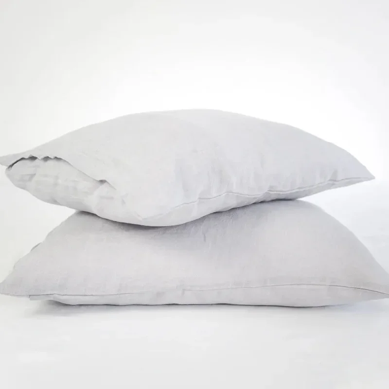 Elegant Pure Linen Throw Pillow Cover - Custom Size Envelope Euro Sham