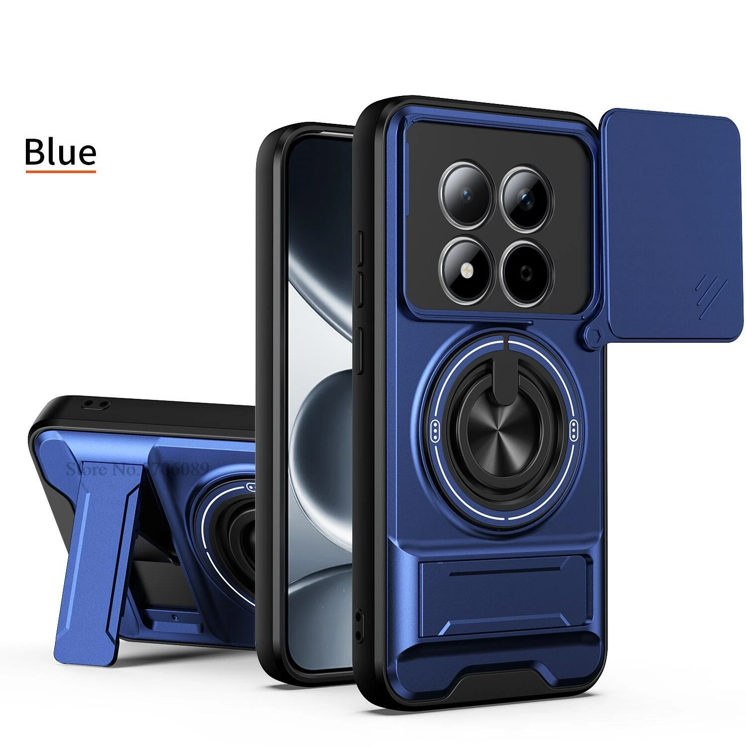 Shockproof Slide Lens Armor Phone Cover - Durable Protective Case with Coque s Etui