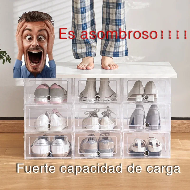 1P/2P  Storage Box Organizer Foldable Dustproof Plastic Storage Boxs 5