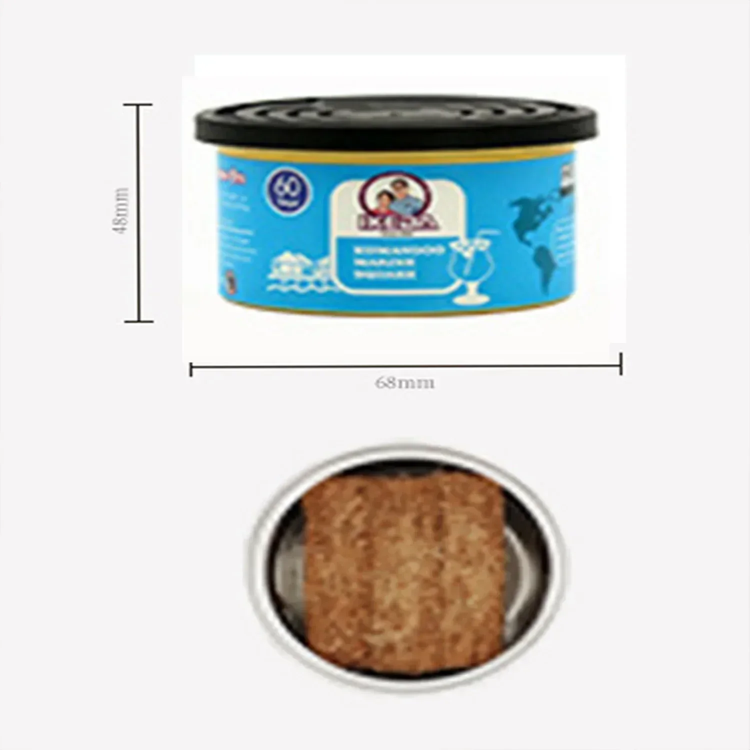 Car Flavoring Perfume Canned Car Air Fresheners Long-Lasting Auto Aromatherapy Wood Blocks Coffee Flavor Auto Deodorant Supplies