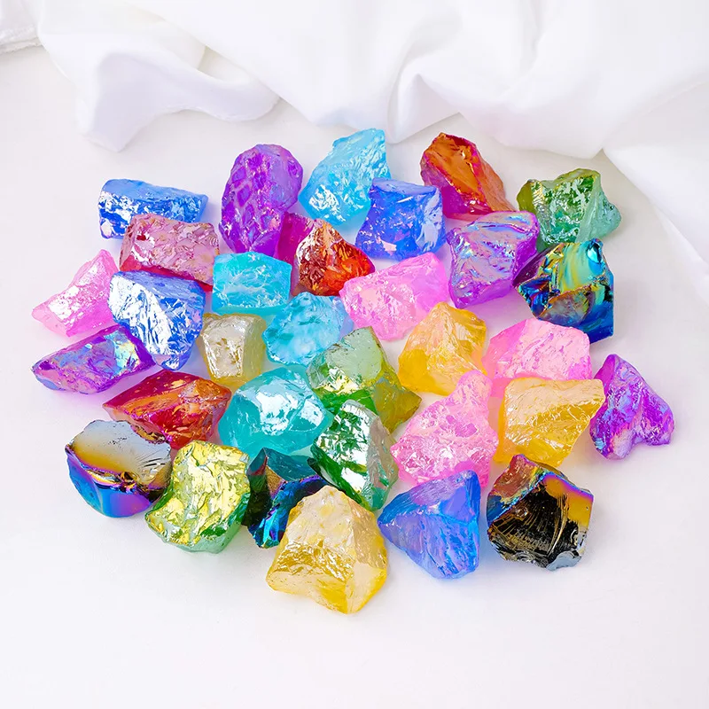 High Quality Aura Obsidian Raw Stone Natural Crystal Raw Stone,Gemstone Jewelry,Glitter, Healing crystal, Birthday gift