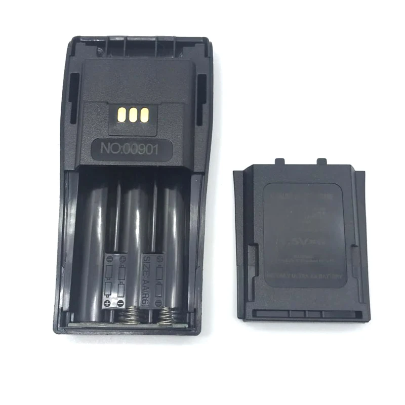 1pcs 6x AA Battery Case Box Adapter w/ Belt Clip for Motorola DEP450 GP3188 GP3688 DP1400 PR400 CP140 CP040 CP200 EP450 Radio two way radio repair kits battery contact connector for motorola ep450 cp040 cp140 gp3188 gp3688 etc walkie talkie