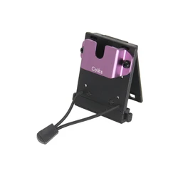 Heavy Duty Tactical Radio Holster with Belt Clip for Law Enforcement (Purple)