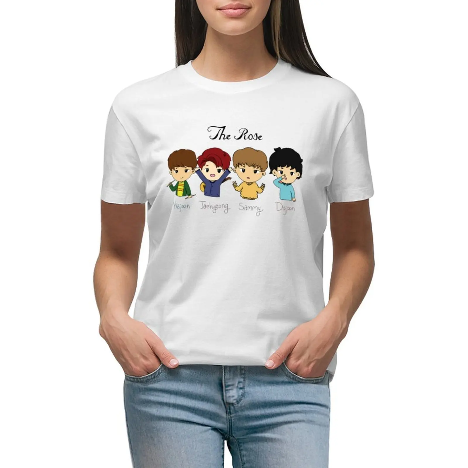 

the rose kpop, the kpop BAND, kpop cool design rose, kpop T-shirt