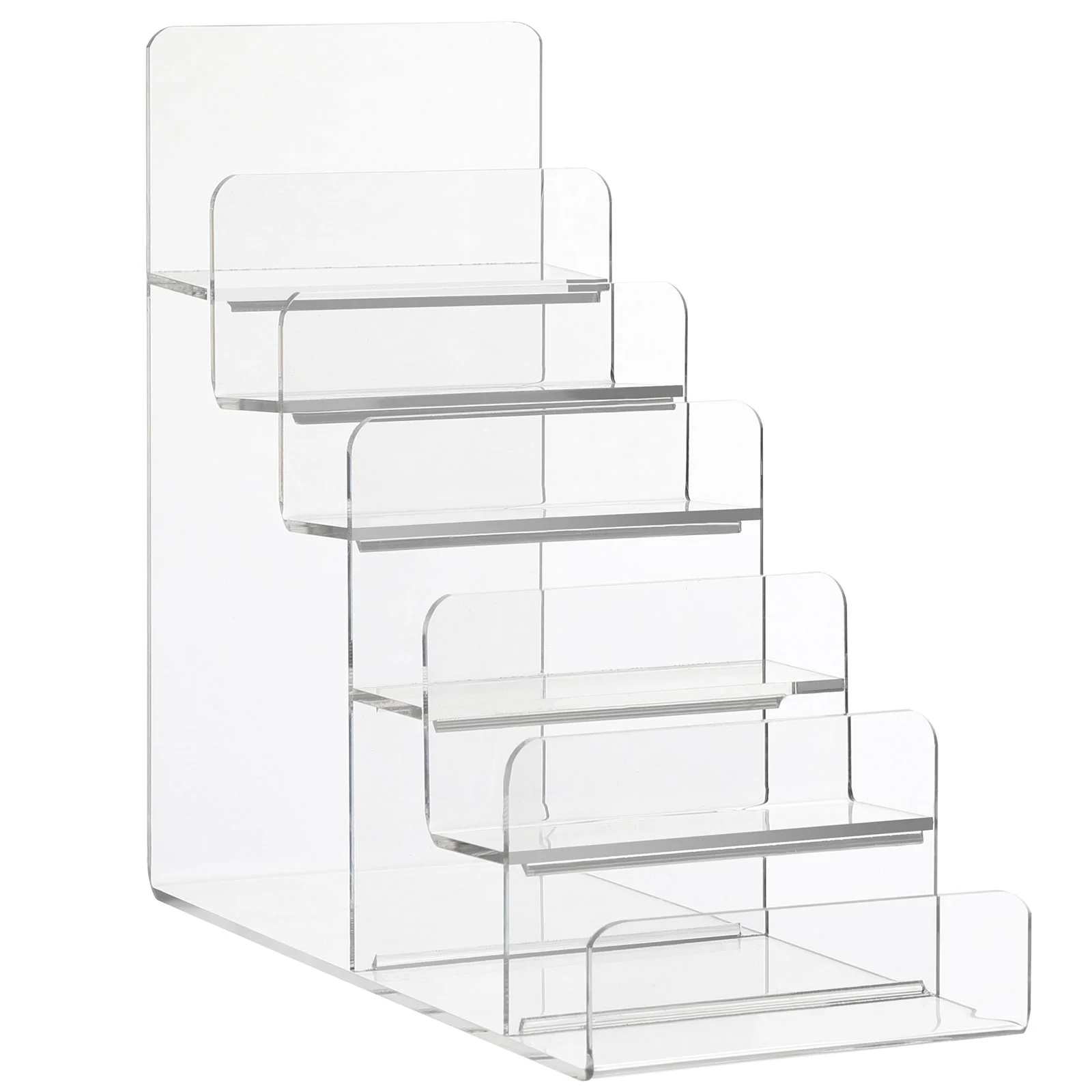 

Storage Bag Trapezoid Display Stand Clear Shelves Purse Holder for Organizer Shelf