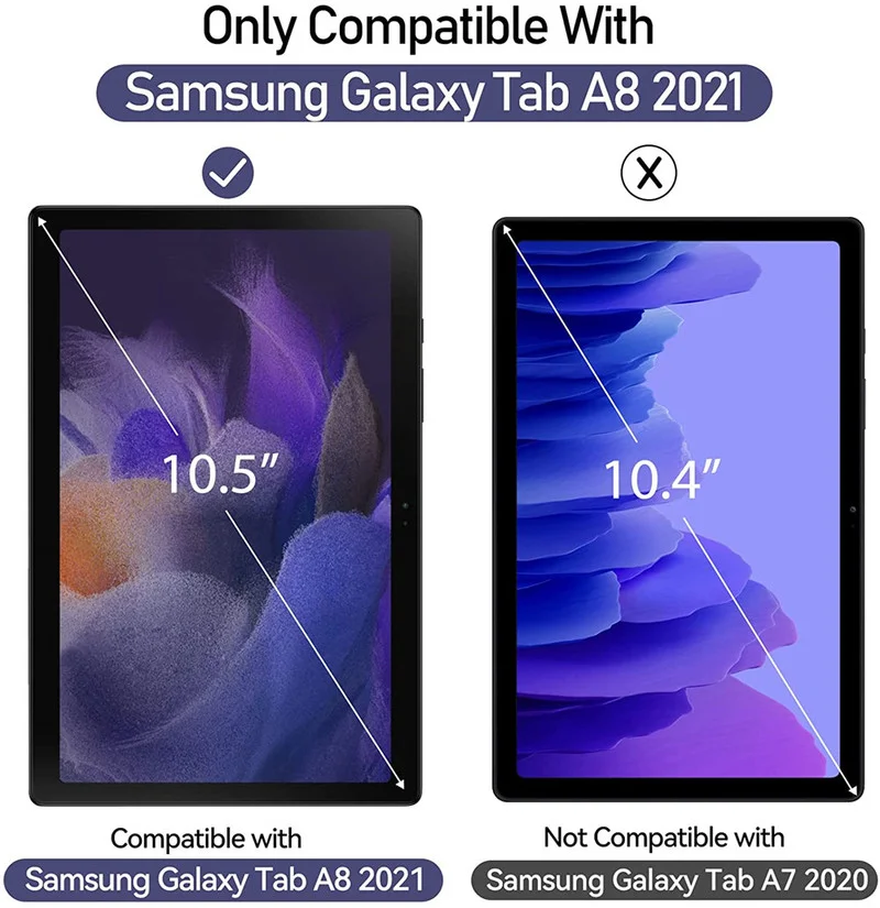 Tablet case Tempered Glass film Screen Protector for Samsung Galaxy Tab A8 10.5