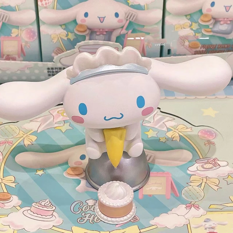  MINISO SanrioBlind Box Cinnamoroll 요리 오두막 시리즈 TidePlay 장식품 모델 KawaiiAnime 인형 장식 ChildToy 선물