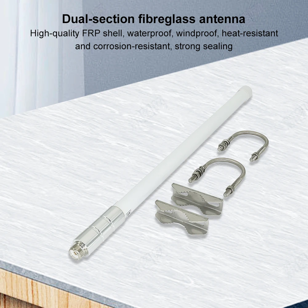 B01 High Gain Omnidirectional Antennas PL259 Female Connector Omni Antenna 144/430 MHz Outdoor Waterproof Fiberglass Antenna