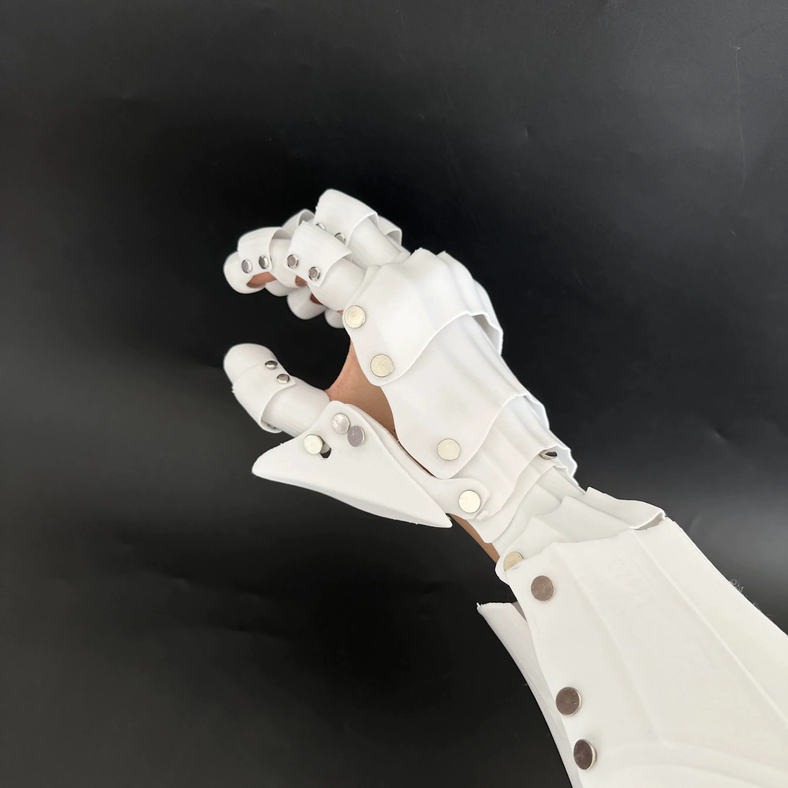 Medieval Knight Gothic Hand Armor 3D Printing Plastic Techwear Punk Long Gloves Man Woman Cosplay Mechanical Arm