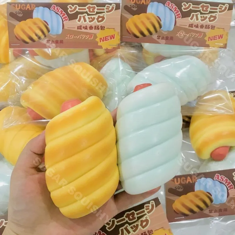 

Sugar Squishy Sausage Sandwich BreadSlow Rebound Pinch Decompression Vent Toy Squishy Decompression