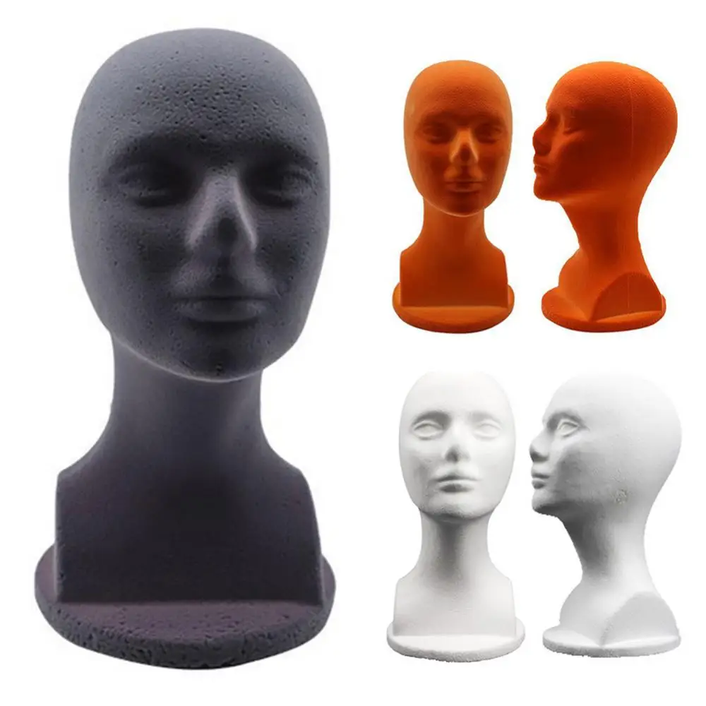 

48.5cm Circumference Female Foam Head Mold Wig Hat Headwear Display Model Styling Salon Mannequin Cleanable Wig Glasses Holder