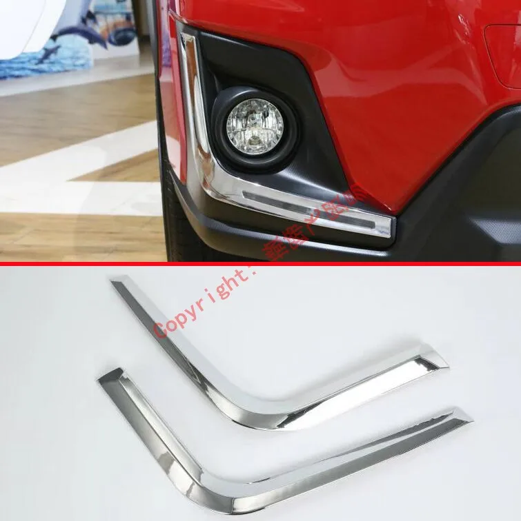 

ABS Chrome Front Fog Light Trim For Subaru XV 2018 2019 Car Accessories Stickers W4