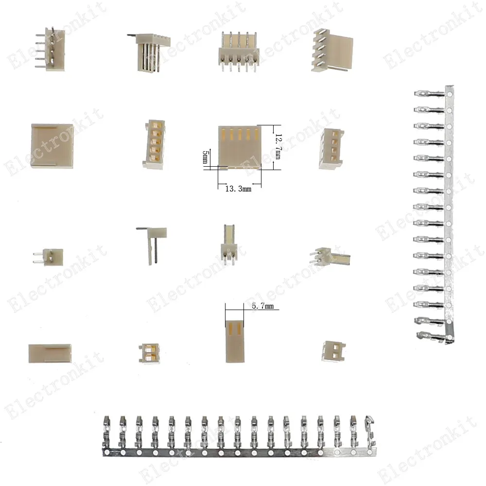 Ͽ¡     Ŀ   ŰƮ, KF2510, 2p, 3p, 4p, 5 , 2.54mm ġ, ڽ  280 
