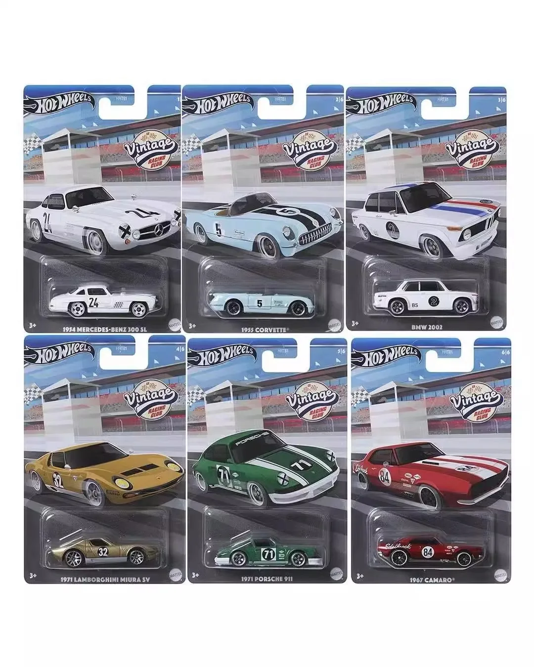 Genuine Hot Wheels Car Vintage Racing Club 1:64 Boys Toys Diecast 