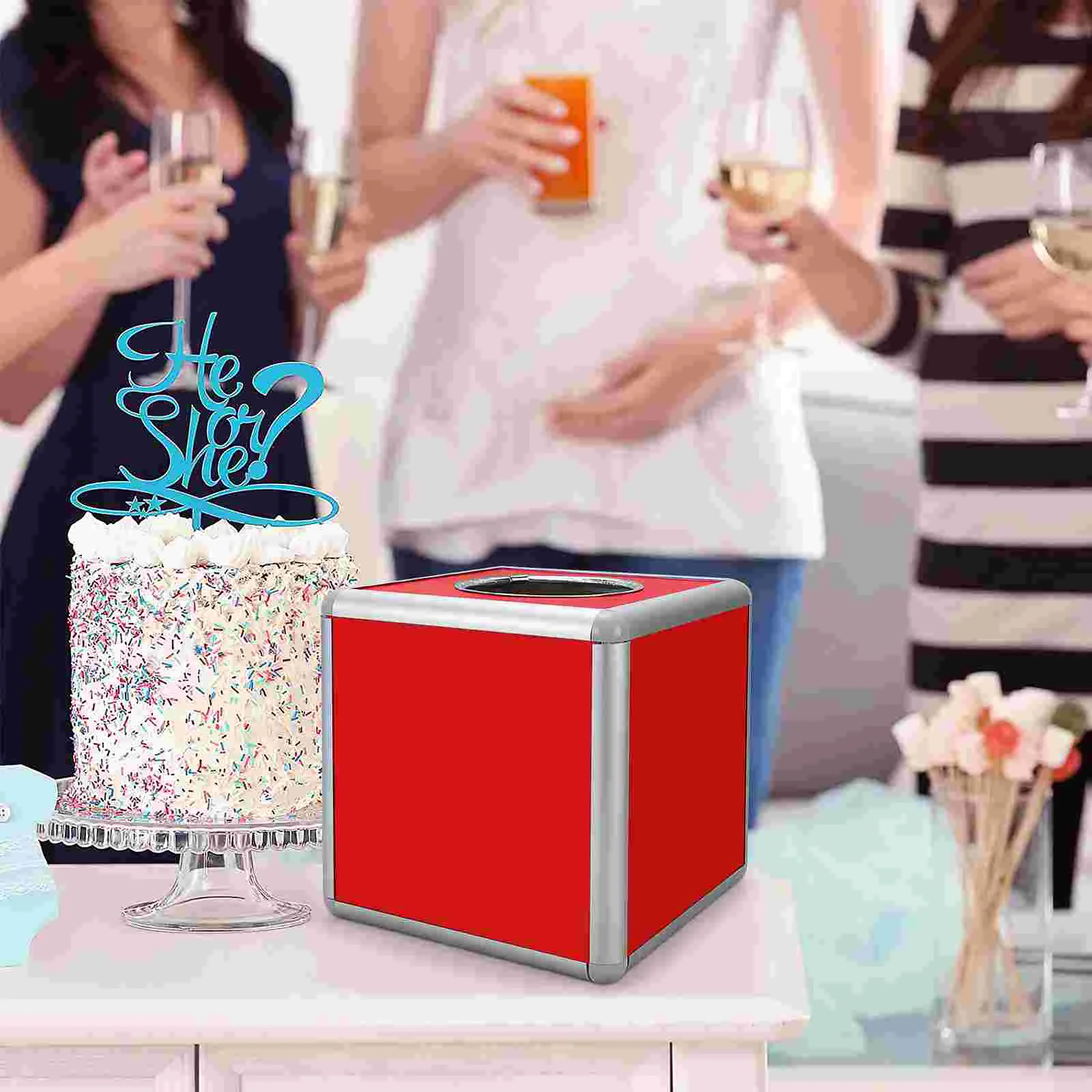 Caja De Sorteo Caja De Lotería Transparente Urna Pequeño