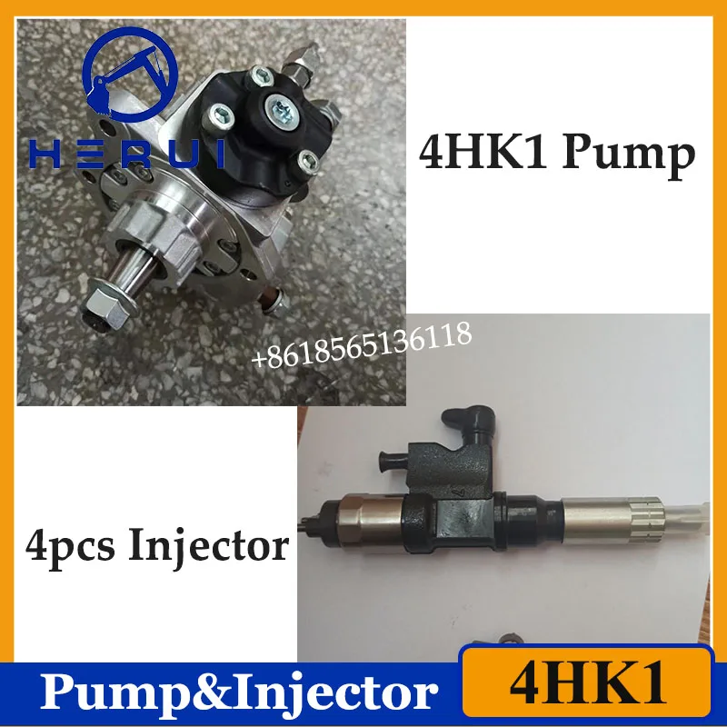 

4HK1 JS200 инжекторный насос и топливный инжектор