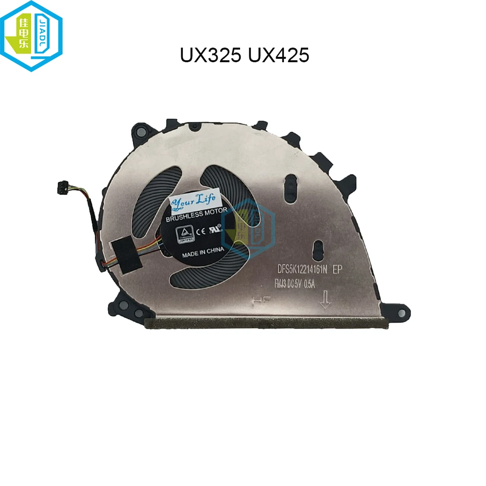 Ventiladores de Refrigeração Portáteis para Asus Peças de pc Notebook Cpu Cooler Zenbook 13 Ux325 Um325s 14 Ux425 Um425 13nb0qy0t02011 Dfs5k12214161n