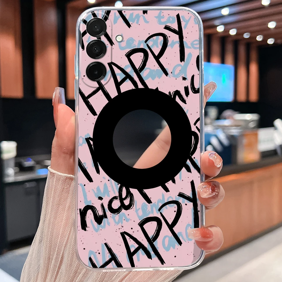 Pretty Macaron Cartoon Clear Soft TPU Silicone Shockproof Phone Case