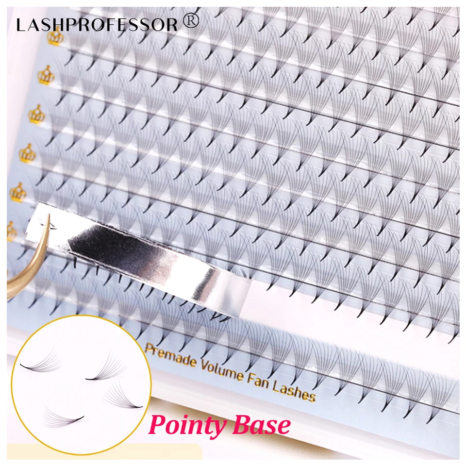 

Premade Volume Fans 3D/4D/5D/6D Sharp Narrow Base Lash Promade Russian Pointy Stem Eyelash Extension Cilia Makeup Premade Fans