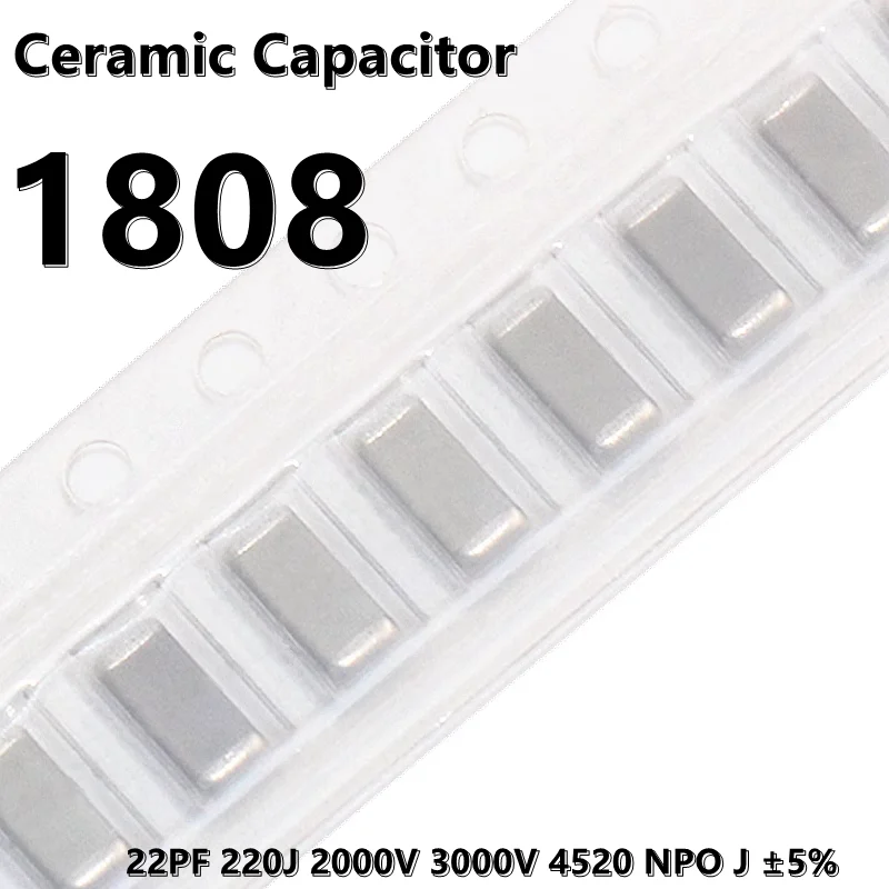 

(10 шт.) 1808 22PF 220J 2000V 3000V 4520 NPO J ± 5% 4520 SMD керамический конденсатор