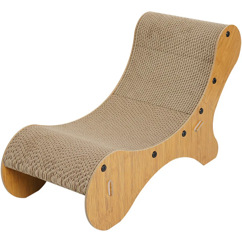 Kattenkrasbord Slijtvaste Chaise Longue Gegolfd Papier Sofa Krasbestendige Klauw Kat Nest Kat Speelgoed Kat Benodigdheden