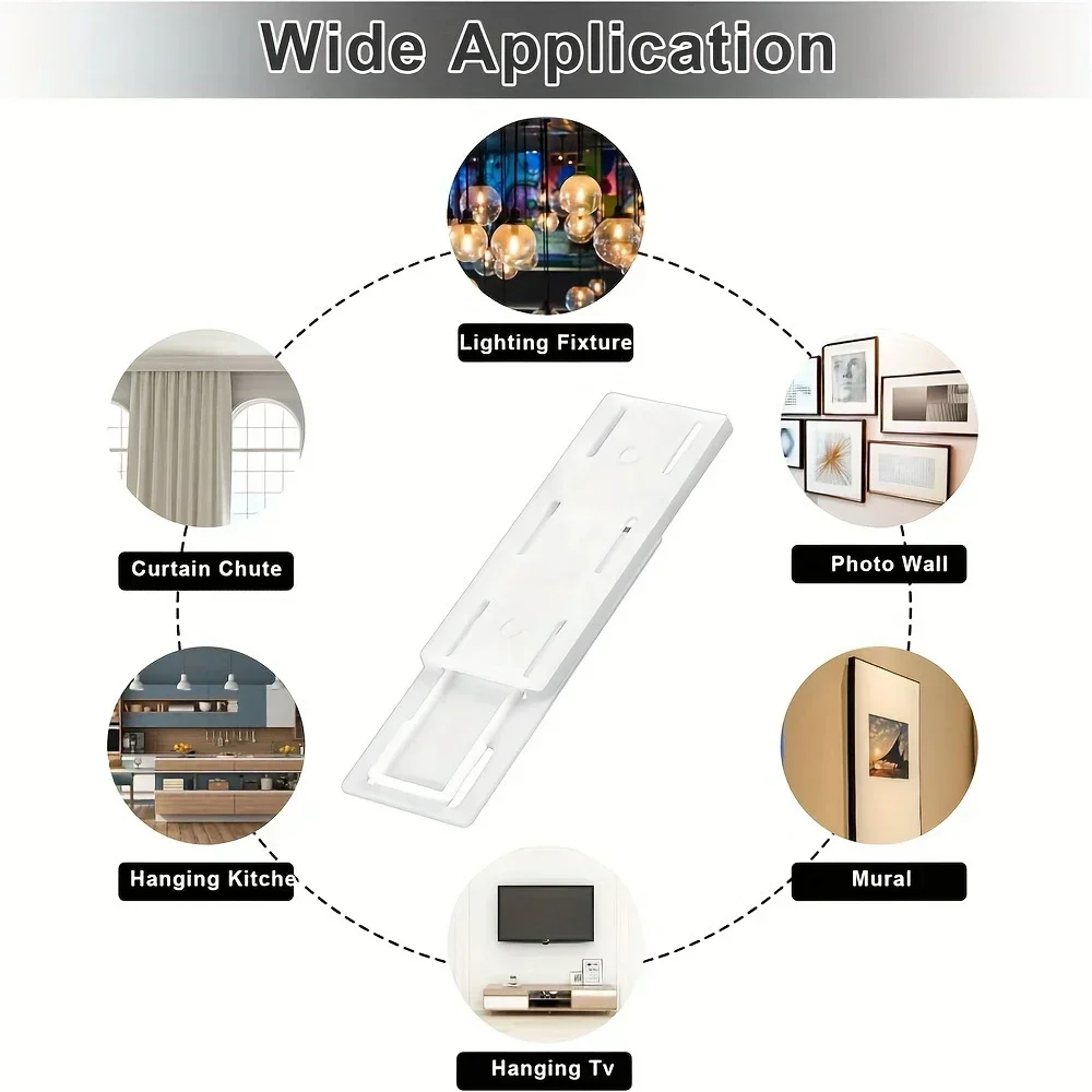 1-4pcs Self-Adhesive Desktop Socket Fixer Wall-Mounted Retainer Or Kitchen Office Wire Organization Socket Router Storage Tools