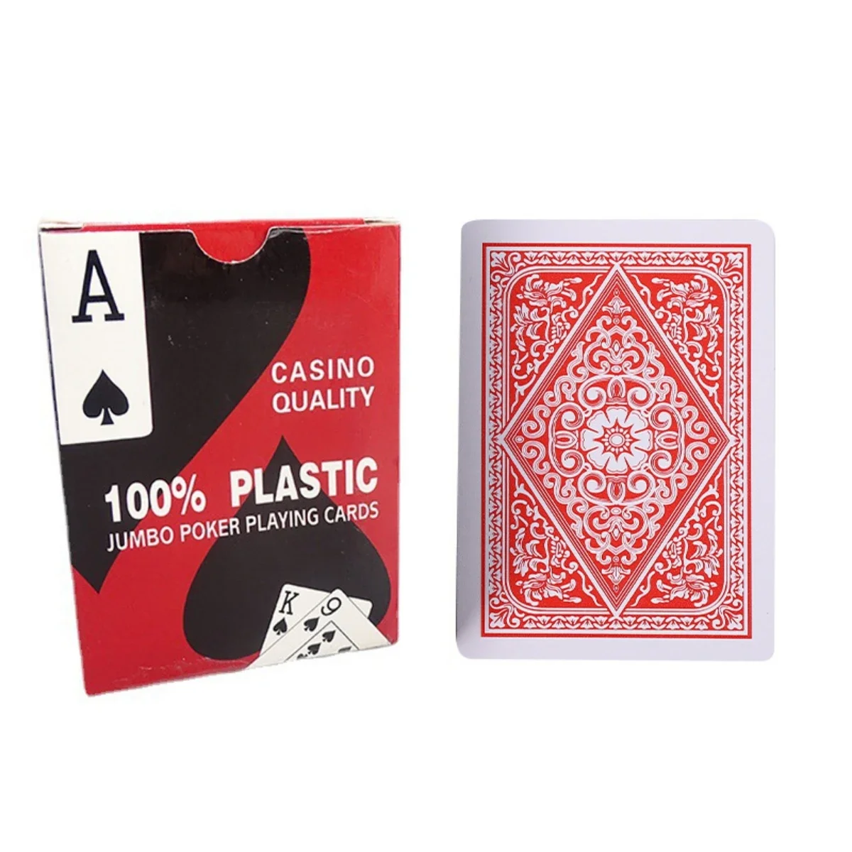 2 Pack Jeu De Carte Waterproof Cartes Poker Plastique Index