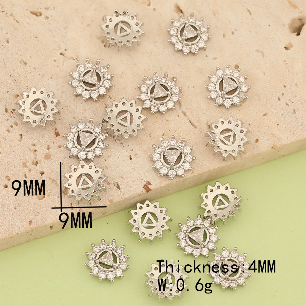 Cordial Design 50Pcs Jewelry Accessories/DIY Making/Genuine Gold Plating/Cubic Zirconia Charms/Hand Made/Fingernail Findings - cordial