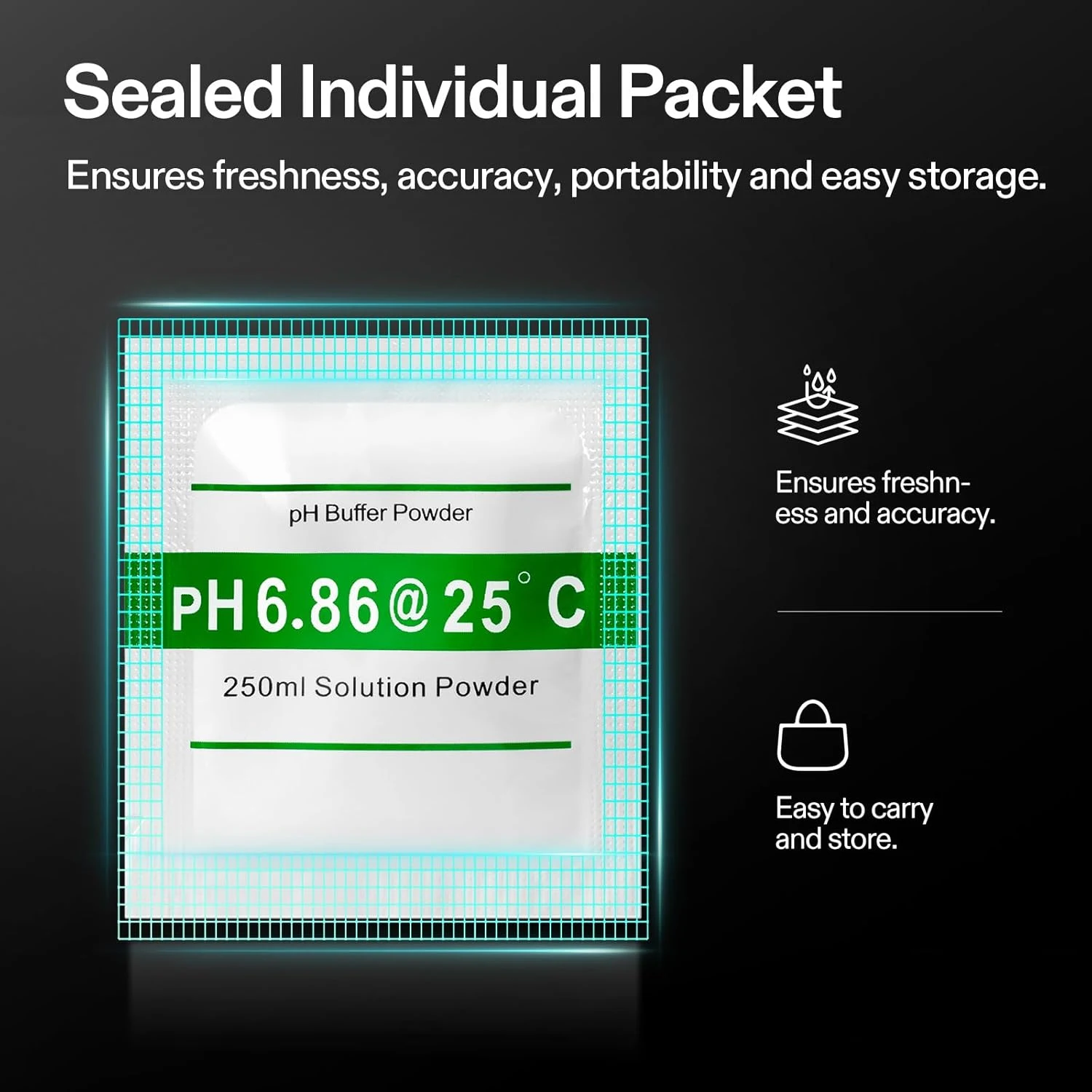PH Meter Calibration Powder PH Calibration Powder 15pcs/lot 4.01 6.86 9.18 PH er Powder for Test Meter