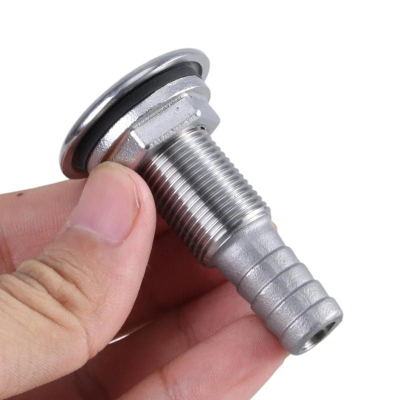 thumbnail interactive-video image 1 of Perko 0343DP Adjustable Thru-Hull Scupper – Fits Hull Thickness 2” To 4-3/4”, 1-11/32” ID, White Polymer With Black Flapper 1 of 12