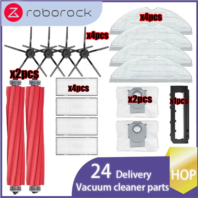 Voor Xiaomi Roborock S7 Maxv S7 Maxv Plus S7 Maxv Ultra G10S Robot Vacuüm Onderdelen Belangrijkste Side Brush Hepa Filter mop Stofzak