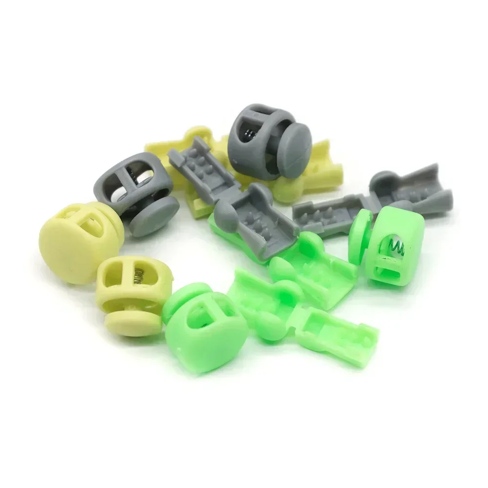 1 쌍의 넥타이 신발 끈 고무 라운드 스프링 잠금 탄성 운동화 신발 끈 끈 액세서리 어린이에게 적합 성인 게으른