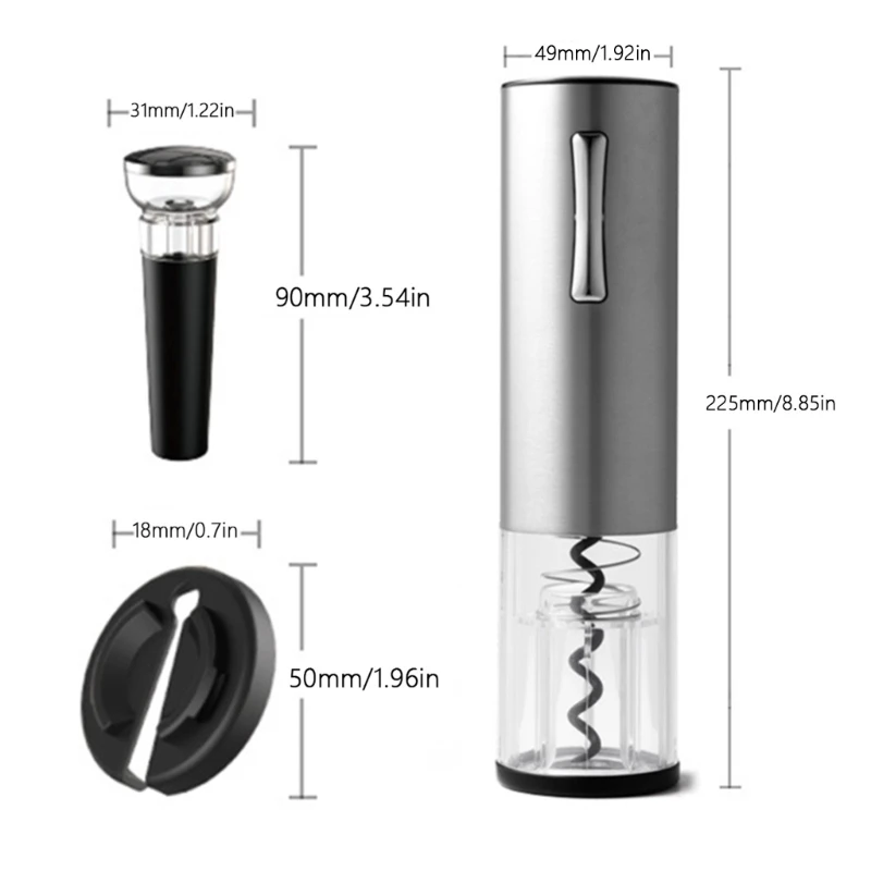Fashion Electric Wine Bottle Opener Rechargeable Wine Aerator Electric Opener Set Suitable for Home Drinking