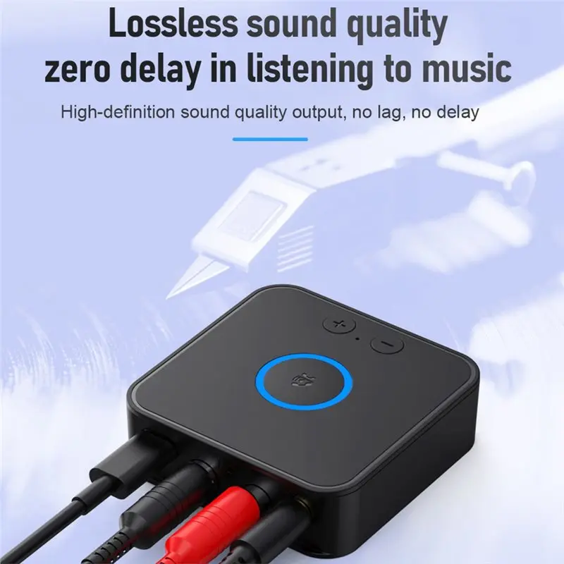 L93A-블루투스 6.0 송신기 수신기 오디오 블루투스 6.0 어댑터 수신기 Hi-Fi 3.5Mm 잭 For-RCA