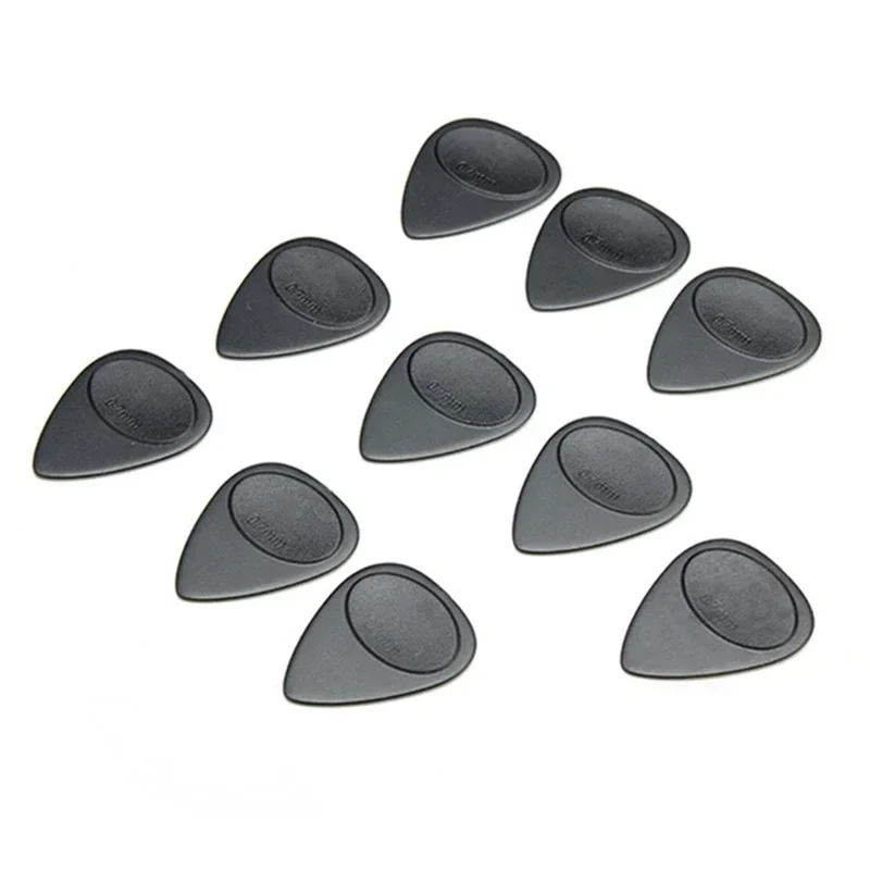 10pcs 0.7mm Guitar Pick Plectrum Acoustic Electric Toughness Anti Slip Design For Guitar Bass Ukelele Players PA Nylon Picks